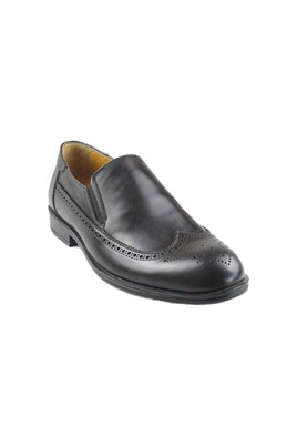 Siyah Deri Erkek Comfort Ayakkabı